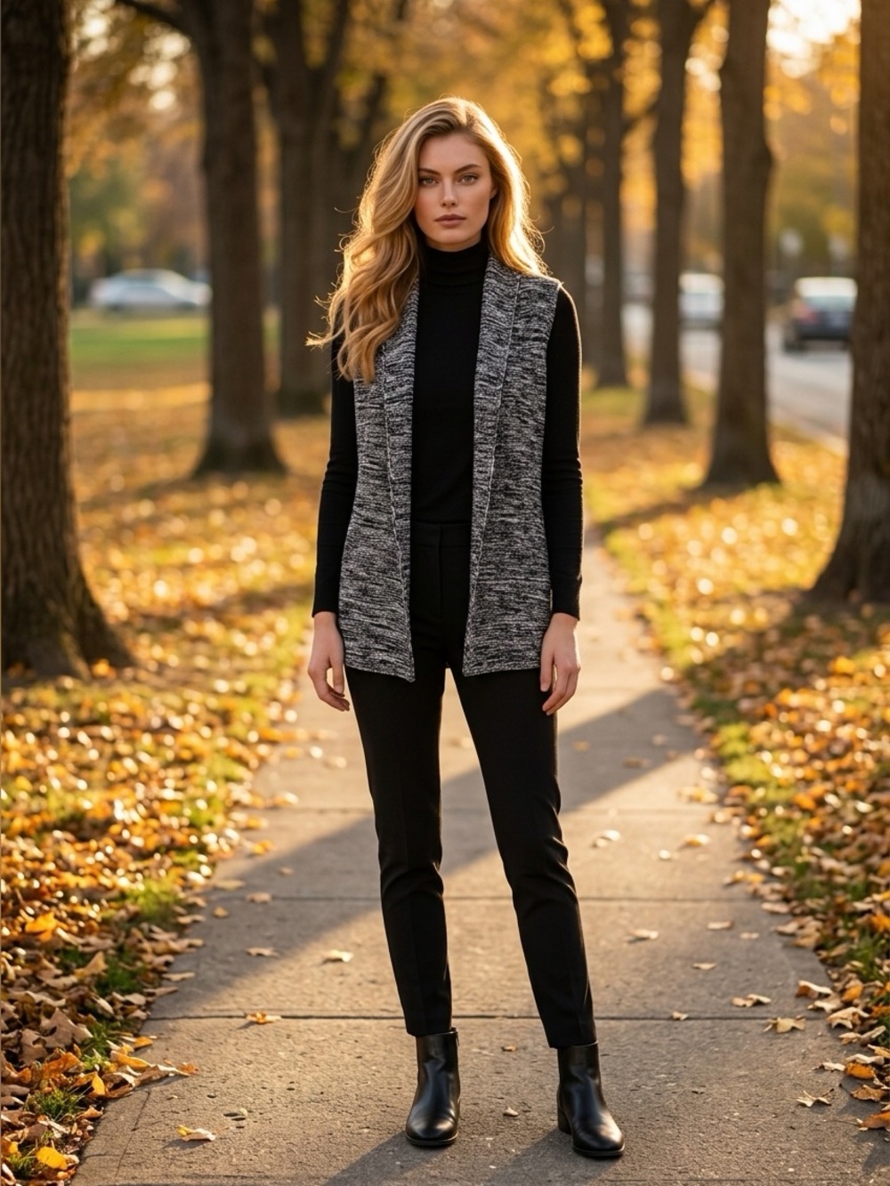 GAP Black & White Knit 100% Cotton Open Front Cardigan Sweater Women’s Small